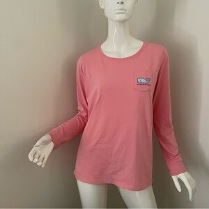 Vineyard Vines Pink Long Sleeve Women's Top